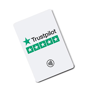 Carte NFC Trustpilot 8,5 x 5,4 cm