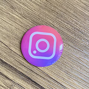 Etiquette ronde NFC Instagram 3 x 3 cm