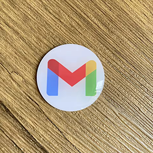 Etiquette ronde NFC Gmail 3 x 3 cm