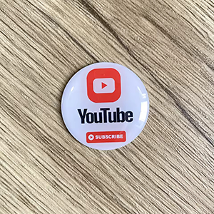 Etiquette ronde NFC YouTube 3 x 3 cm