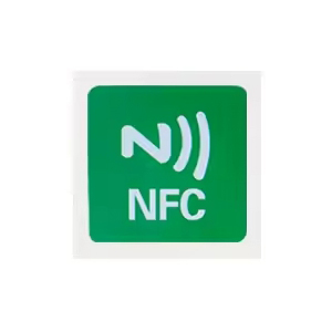 Étiquette carrée NFC Verte 3 x 3 cm