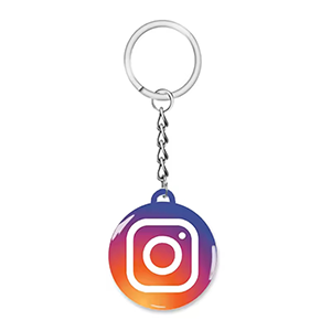 Porte-cles rond NFC Instagram 3 x 3 cm