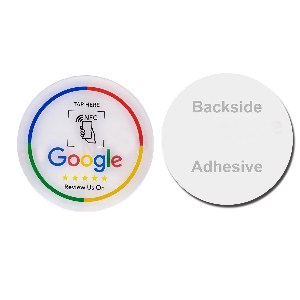 Plaque ronde NFC Google Avis 10 cm