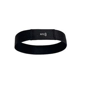 Bracelet noir tissée NFC 1,5 cm